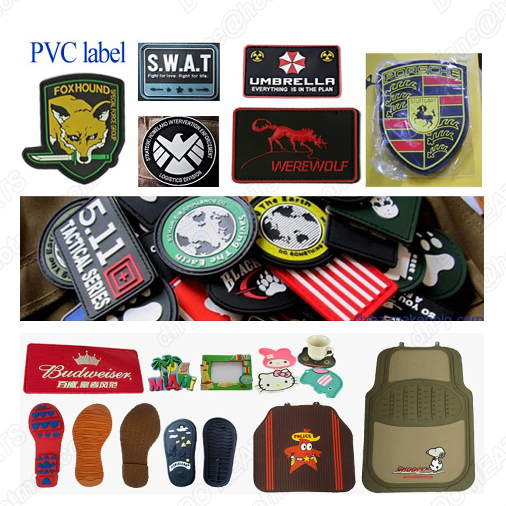 12 Color Custom PVC Logo Patches Dripping Machine