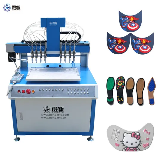12 Colors Automatic PVC Dripping Machine for Suitcase/Cloth/Jeans Label Logo Making Hot Sale