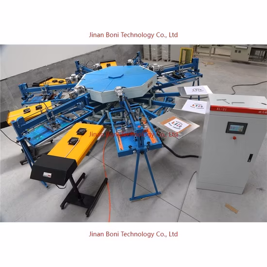 Fabric Carousel Manufacturer Rotary Tshirts Bags Plastic Battery Silk Screen Printing Machine for Sale